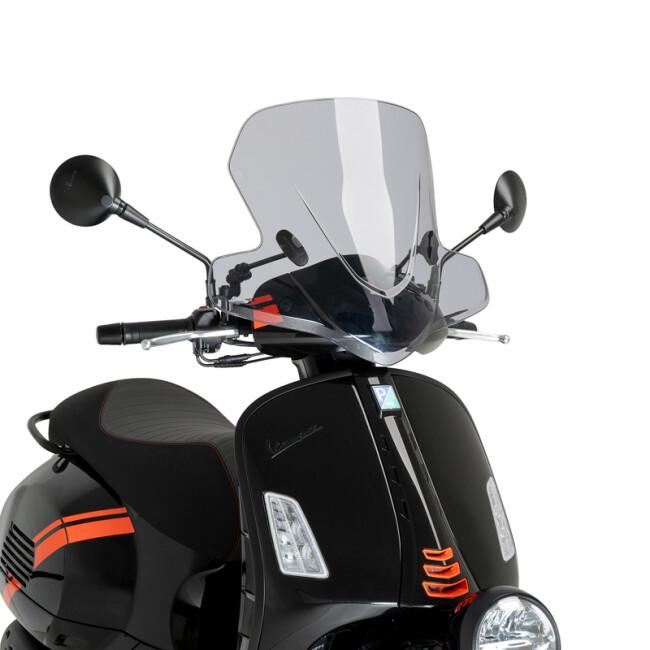 Puigウインドスクリーン　CITYツーリン スモーク　VESPA GTV300 Puig（プーチ） ウインドスクリーン CITY ツーリング(CITY TOURING