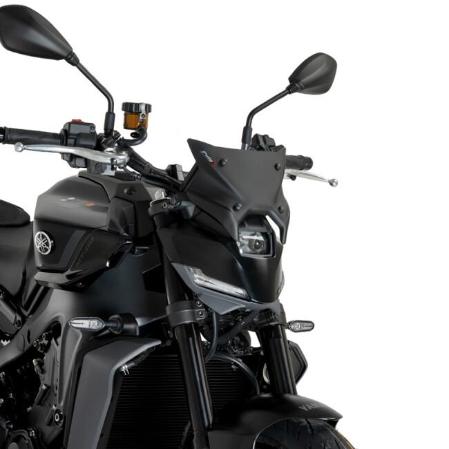Puig プーチ ニュージェネレーションNKスクリーン SPORT PLUS(WINDSHIELD NEW GENERATION PLUS) カラー：マットブラック MT-09 SP YAMAHA ヤマハ スクリーン