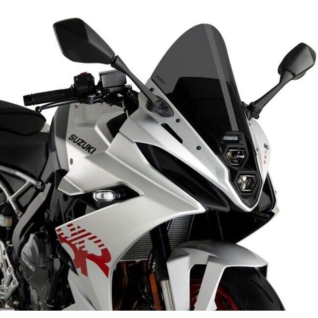 Puig プーチ レーシングスクリーン R-RACER(R-RACER SCREEN) カラー：ダークスモーク GSX-8R SUZUKI スズキ スクリーン 外装_4