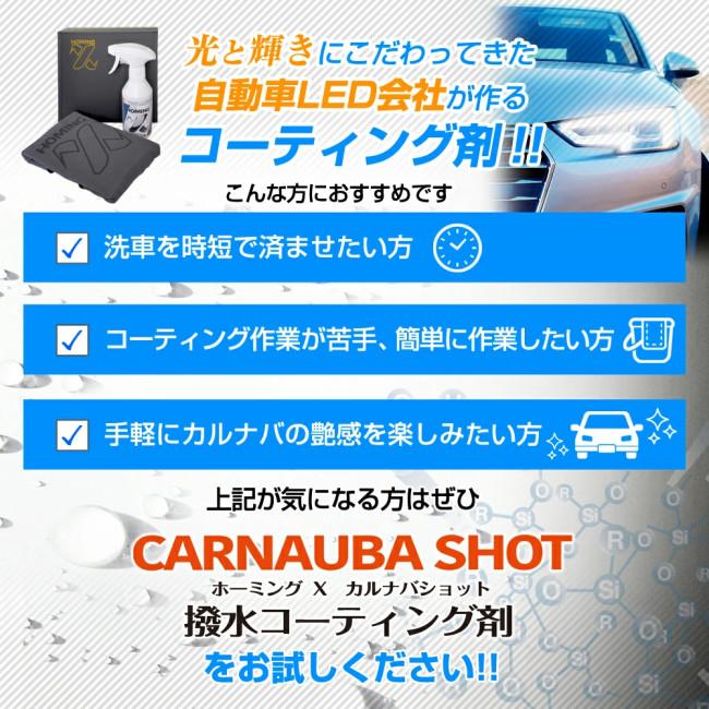 DELTA DIRECT デルタダイレクト ホーミングX カルナバショット 撥水コーティング剤／クロス／アプリケーターセット ケミカル | デルタダイレクト | 02