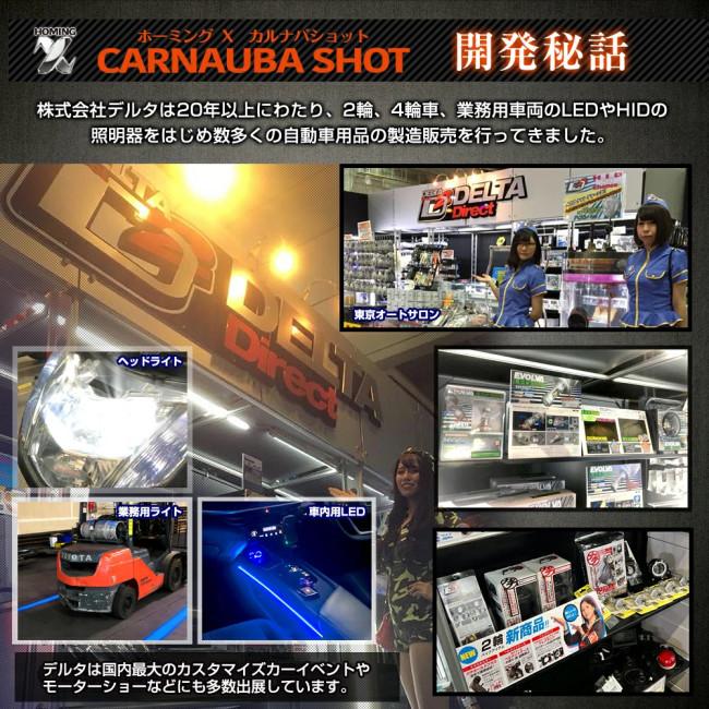 DELTA DIRECT デルタダイレクト ホーミングX カルナバショット 撥水コーティング剤／クロス／アプリケーターセット ケミカル | デルタダイレクト | 03