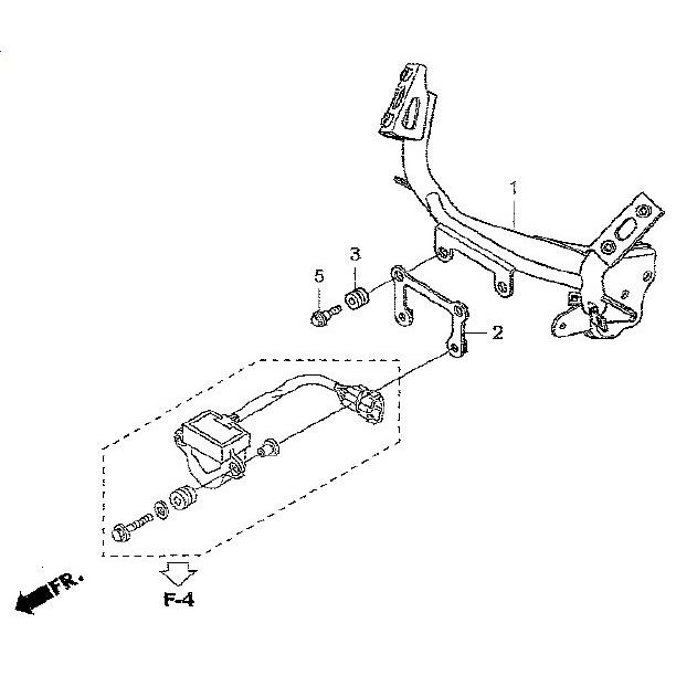 HRC エイチアールシー STAY COMP，FR UPPER COWL CBR250Rレースベース車 HONDA ホンダ カウルステー 外装 | HRC