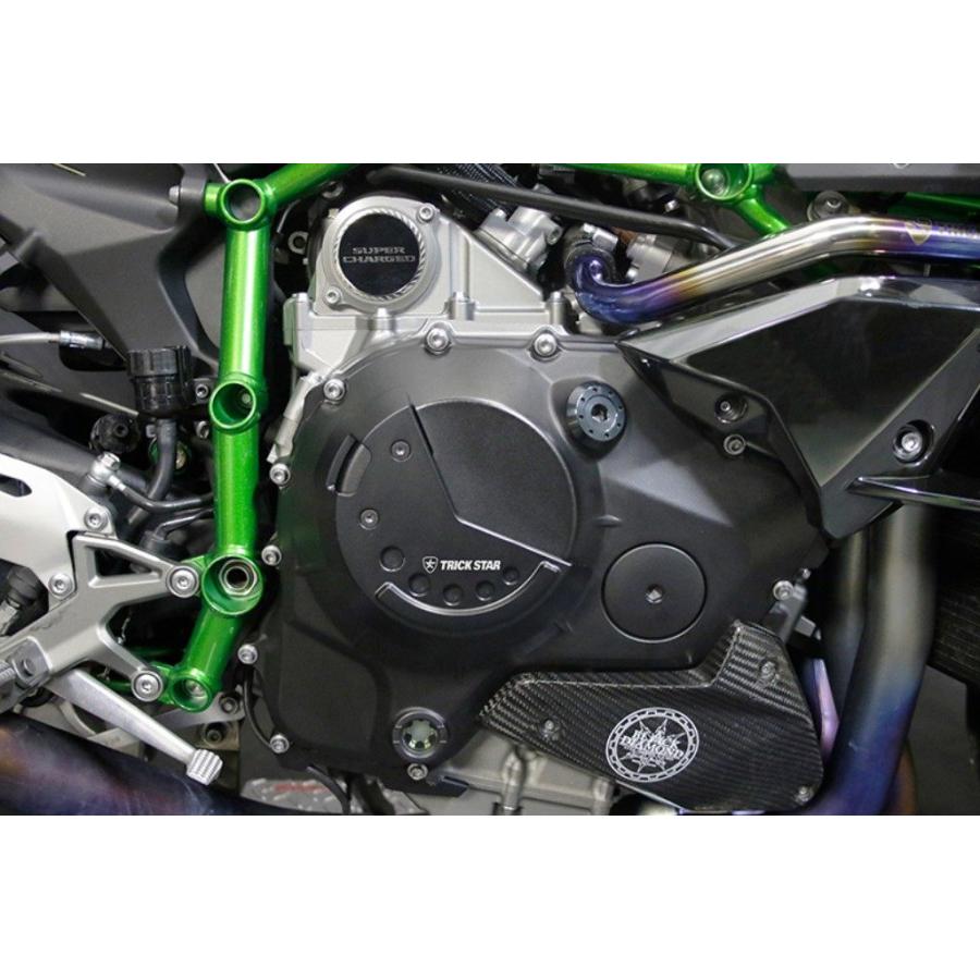 TRICK STAR クラッチカバー NINJAH2 SX / H2 SX SE TRICK STAR（トリックスター） モーターアーマー クラッチカバー Ninja
