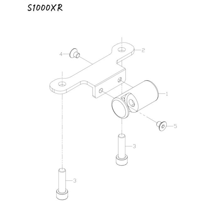 Fixe design フィックスデザイン ヘルメットロック M1 専用KIT カラー：ブラック S1000XR BMW ヘルメット_2