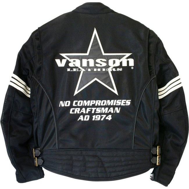 VANSON バンソン メッシュライダースジャケット サイズ：M
