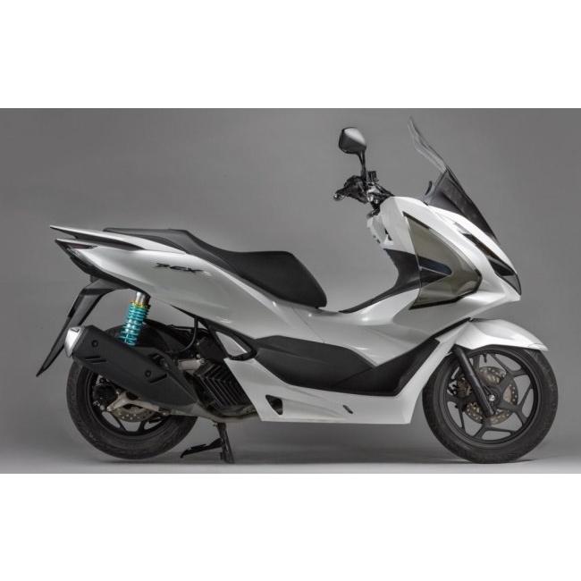 NITRON ナイトロン リアサスペンションツインショック TWIN R1 シリーズ テーマカラー：ブラック / スプリングカラー：ターコイズ PCX125 PCX160 HONDA ホンダの画像