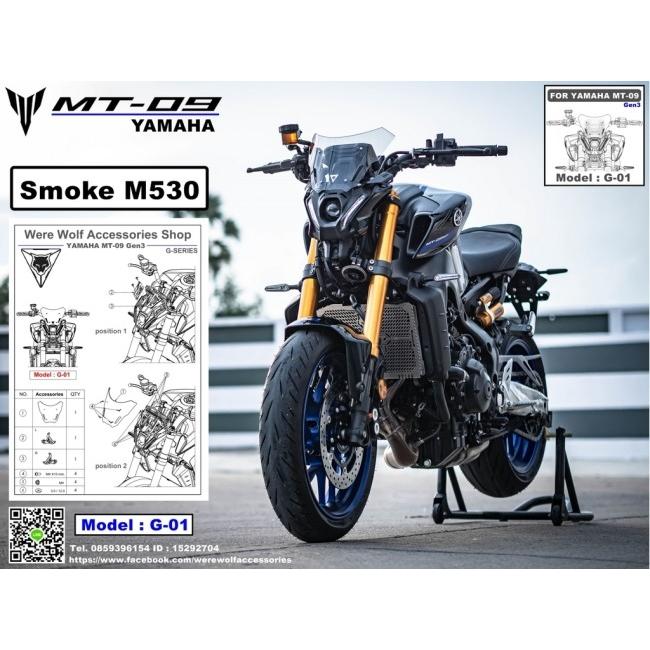 Were Wolf:ウェルウォルフ Windshield G-01 for MT-09 21-23 カラー