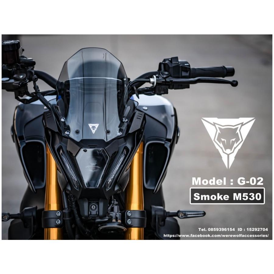専用 Were Wolf:ウェルウォルフ Windshield G-02 for MT-09 21-23 カラー
