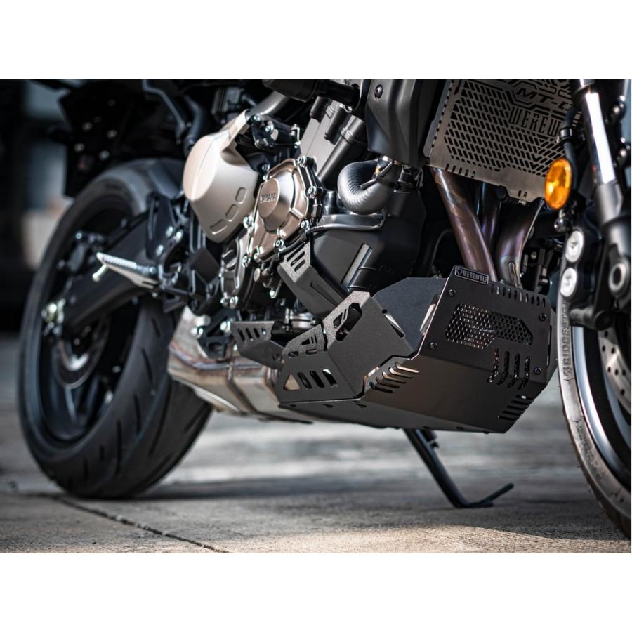 MT-09 21-25 Were Wolf:ウェルウォルフ アンダーカウル Were Wolf:ウェルウォルフ Skid plate for MT-09 21-23 カラー：Black