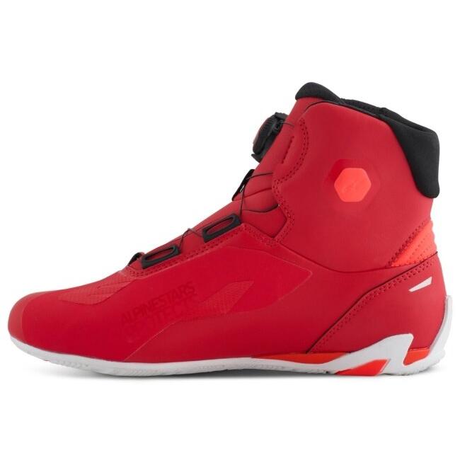 バイクウェア・装備 Alpinesters Faster-4 BOA SHOE RED WHITE アルパインスターズ（alpinestars） FASTER-4 BOA SHOES ASIA