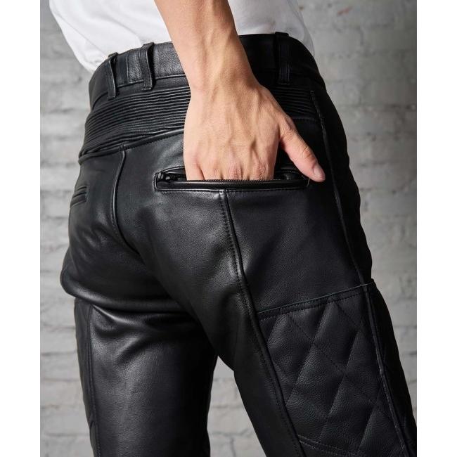 レザー ブラック カドヤ（KADOYA） BRAWLER PANTS-STEALT [K'S LEATHER＆K'S PRODUCT