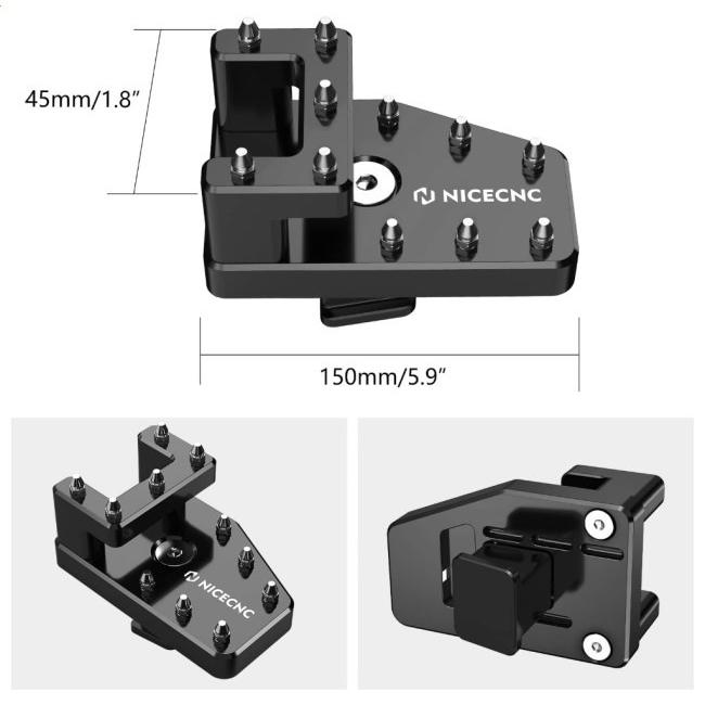 Nicecnc ナイスシーエヌシー Dual Control Brake Pedal For Yamaha Tenere 700 ／ XTZ700 2019-2024 カラー：Blue Tenere700 YAMAHA ヤマハ ステップバー | ブランド登録なし | 11