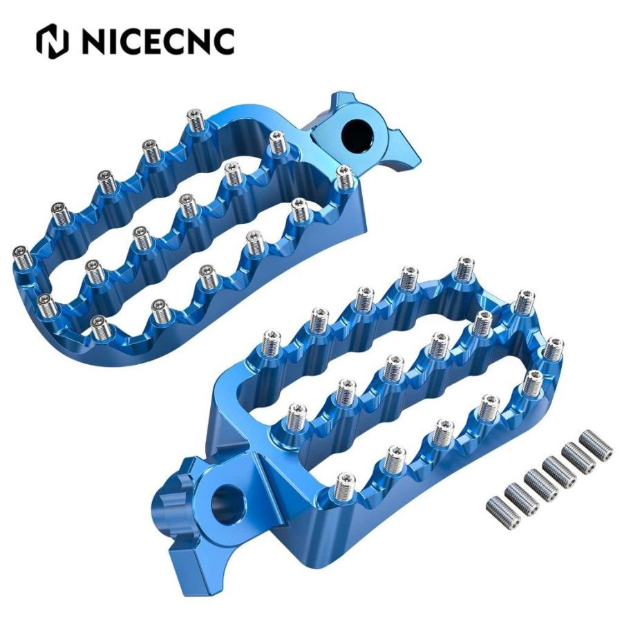 Nicecnc ナイスシーエヌシー Lengthened Enlarged Foot Pegs 6061 Aluminum For YAMAHA TENERE 700 XTZ 2019-2024 カラー：Blue Tenere700 XTZ700 ヤマハ | ブランド登録なし