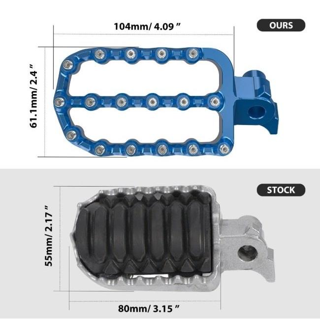 Nicecnc ナイスシーエヌシー Lengthened Enlarged Foot Pegs 6061 Aluminum For YAMAHA TENERE 700 XTZ 2019-2024 カラー：Blue Tenere700 XTZ700 ヤマハ | ブランド登録なし | 12