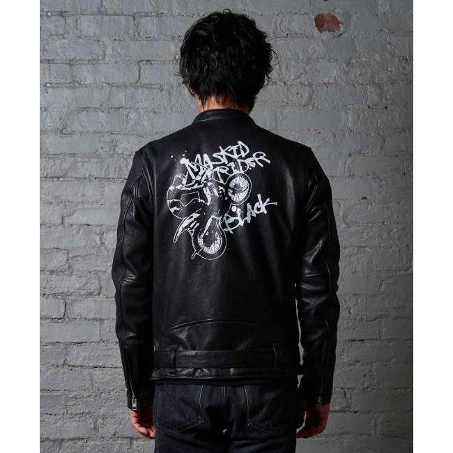 カドヤ（KADOYA） MASKED-R BLACK JKT サイズ：L レザージャケット