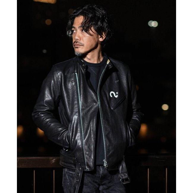 カドヤ（KADOYA） MASKED-R BLACK JKT サイズ：L レザージャケット