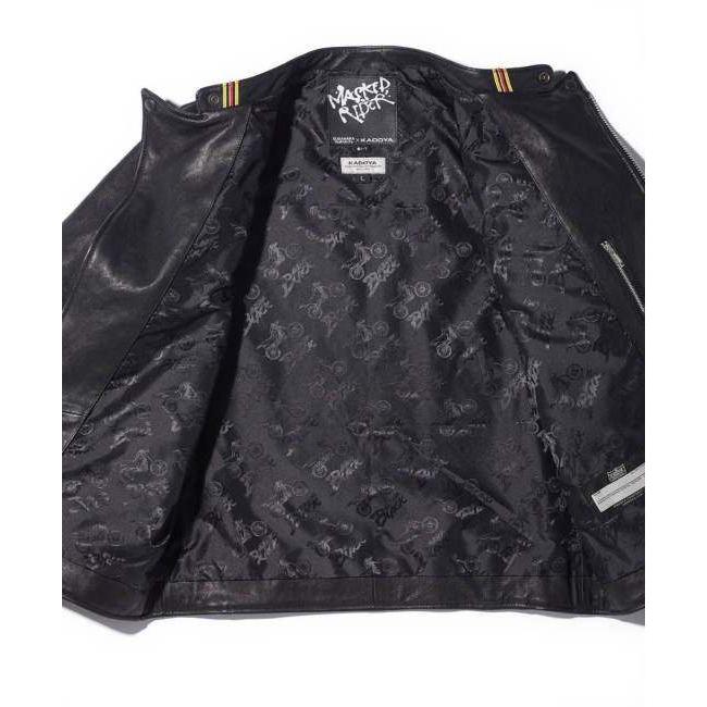 カドヤ（KADOYA） MASKED-R BLACK JKT サイズ：L レザージャケット