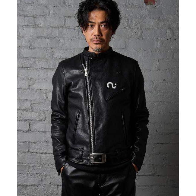カドヤ（KADOYA） MASKED-R BLACK JKT サイズ：L レザージャケット