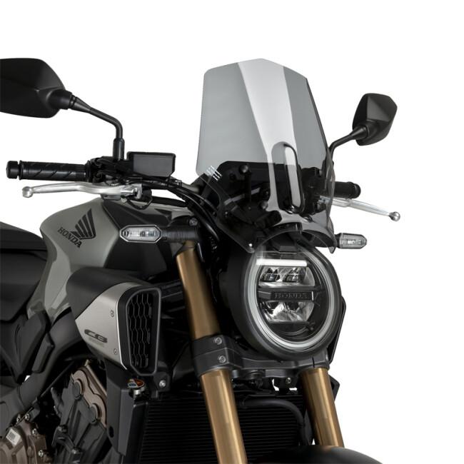 Puig プーチ ニュージェネレーションNKスクリーンSPORT (WINDSHIELD NEW GENERATION SPORT) カラー：スモーク CB650R NEO SPORTS CAFE HONDA ホンダ スクリーンの画像