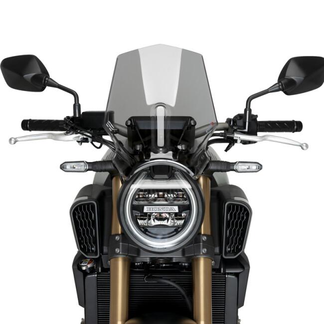Puig プーチ ニュージェネレーションNKスクリーンSPORT (WINDSHIELD NEW GENERATION SPORT) カラー：スモーク CB650R NEO SPORTS CAFE HONDA ホンダ スクリーンの画像
