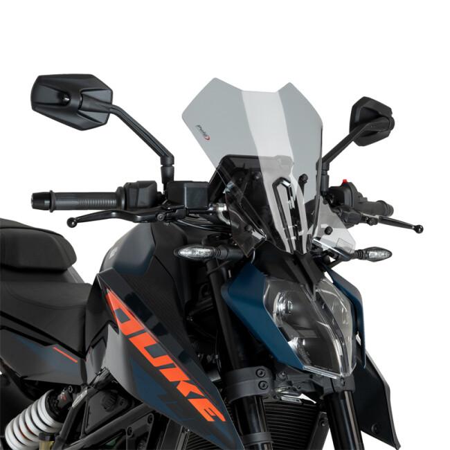 Puig プーチ ニュージェネレーションNKスクリーンTOURING (WINDSHIELD NEW GENERATION TOURING) カラー：スモーク 125 DUKE 390 KTM スクリーン 外装