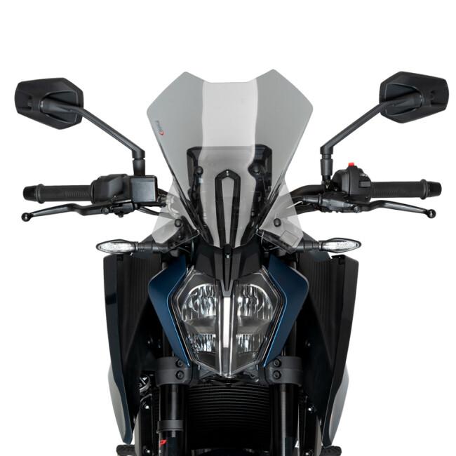 Puig プーチ ニュージェネレーションNKスクリーンTOURING (WINDSHIELD NEW GENERATION TOURING) カラー：スモーク 125 DUKE 390 KTM スクリーン 外装