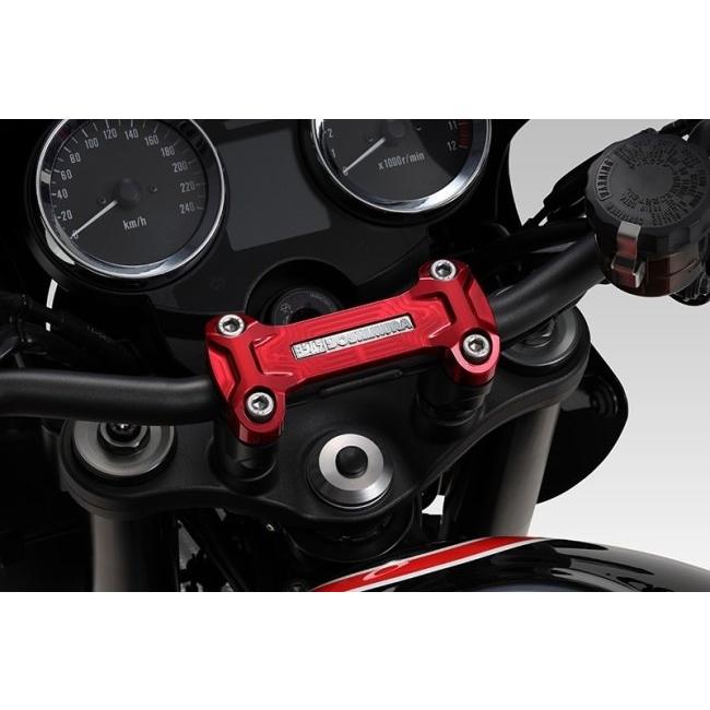 YOSHIMURA ヨシムラ ハンドルクランプSET カラー：レッド Z900RS CAFE SE KAWASAKI カワサキ ハンドルバークランプ ハンドル周辺パーツ ハンドル | ヨシムラ | 01