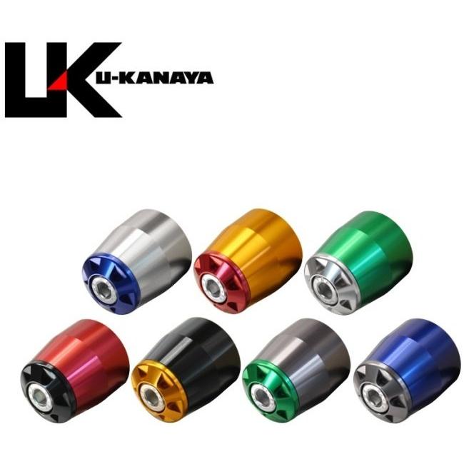 U-KANAYA ユーカナヤ アルミバーエンド ミディアムウエイト バーエンド本体カラー：シルバー / エンドキャップカラー：ゴールド SV650 SV650X SUZUKI スズキ | U-KANAYA | 02