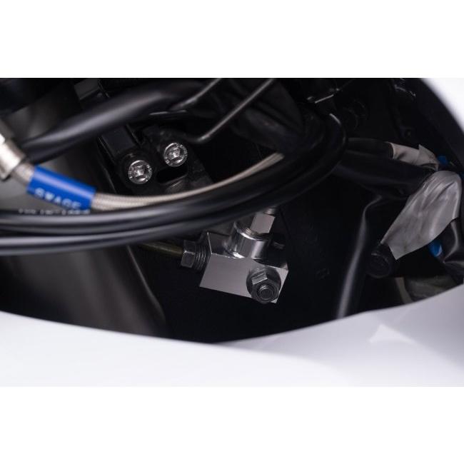 SWAGE-LINE - スウェッジライン 労働者階級 向こう正面 ブレーキホースキット フィッティングカラー：ステンレス鋼 / 配管色合い：黒いこと Hayabusa SUZUKI スズキ