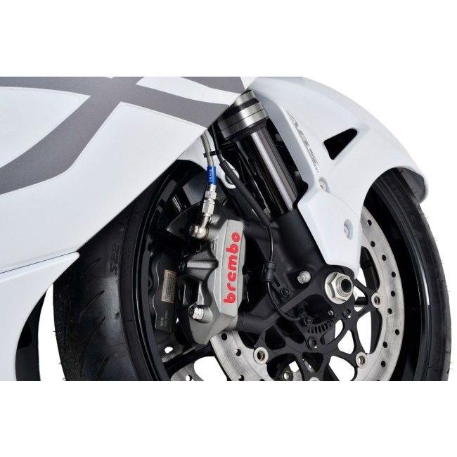 SWAGE-LINE - スウェッジライン 労働者階級 向こう正面 ブレーキホースキット フィッティングカラー：ステンレス鋼 / 配管色合い：黒いこと Hayabusa SUZUKI スズキ