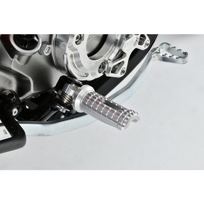 OVER オーヴァー ハイグリップステップバー カラー：シルバーアルマイト仕上げ CT125 HONDA ホンダ ステップバー ステップ 足回りの画像