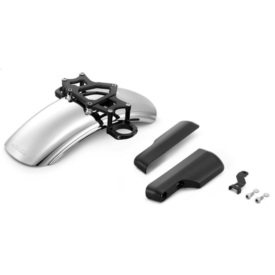バイク用クロームフェンダー 取り付け金具付き H2C（エイチツーシー） クロームアップフェンダーキット DAX125 HONDA