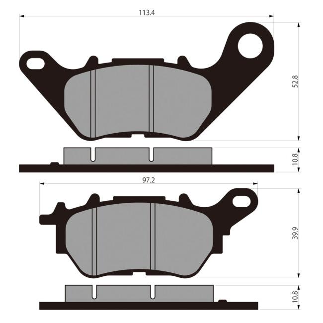 Vesrah ベスラ シンタードメタルパッド X-MAX MT-25 YZF-R25 MT-03 YZF