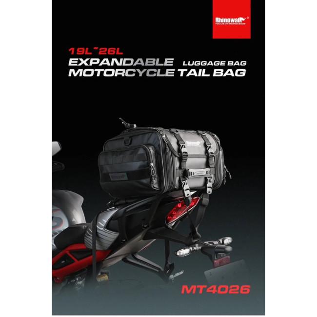 Rhinowalk:ライノウォーク 19L-26L Tail bag with expandable カラー：Black シートバッグ 車体用バッグ・ケースの画像