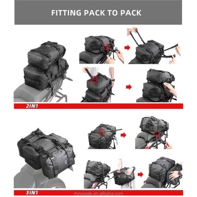 Rhinowalk ライノウォーク Waterproof motopack カラー：Black