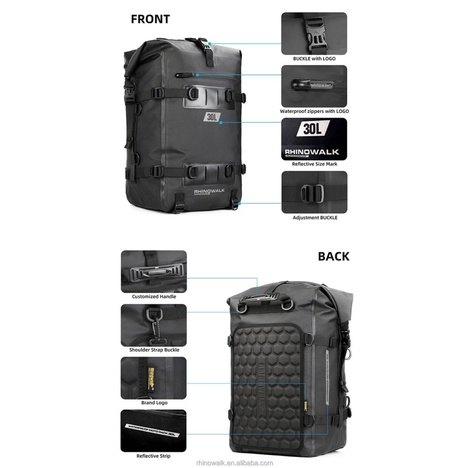 Rhinowalk ライノウォーク Waterproof motopack カラー：Black