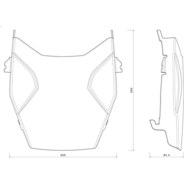 rizoma（リゾマ） Headlight guard カラー：ブラック R 1300 GS Option