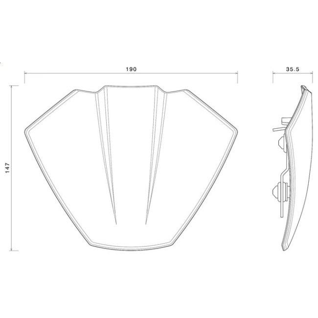 rizoma リゾマ Billet aluminum headlight fairing Diavel for Bentley V4 RS DUCATI ドゥカティ アッパーカウル・フロントカウル カウル関連 外装_3