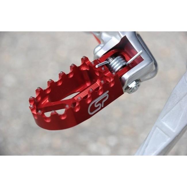 Wise Moto Sports ワイズモトスポーツ 【Costa】アルミピンステップ カラー：シルバー トライアルマシン全モデル フットペグ ステップ 足回り_2