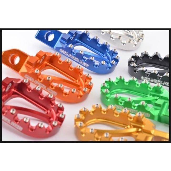Wise Moto Sports ワイズモトスポーツ 【Costa】ビッグフットステップ ハイトラクション カラー：ブルー トライアルマシン全モデル フットペグ ステップ 足回り_4