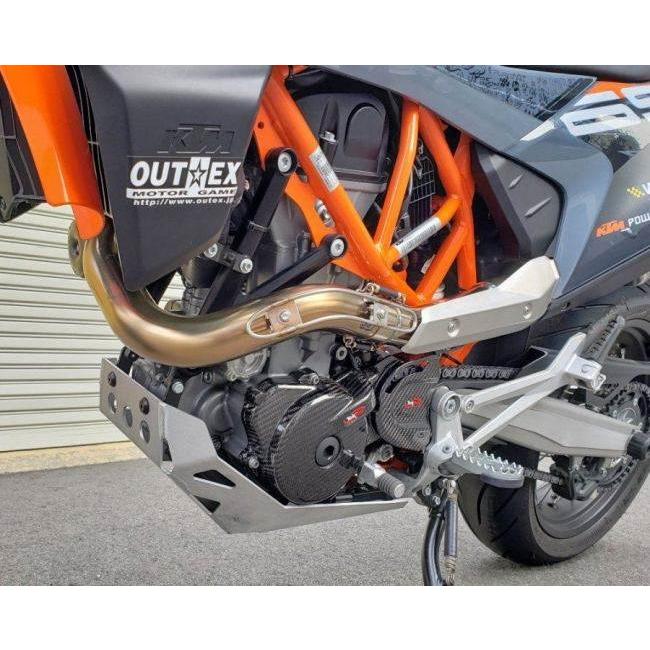OUTEX アウテックス フルエキゾーストマフラー サイレンサー長：450L / タイプ：チタングラデーションサイレンサー 690SMC R KTM マフラー