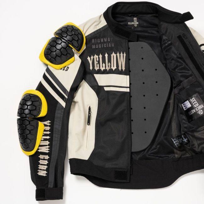 d*3様 yellowcone ジャケット グローブ付き　メッシュ YeLLOW CORN（イエローコーン） SJ-5105 メッシュジャケット サイズ