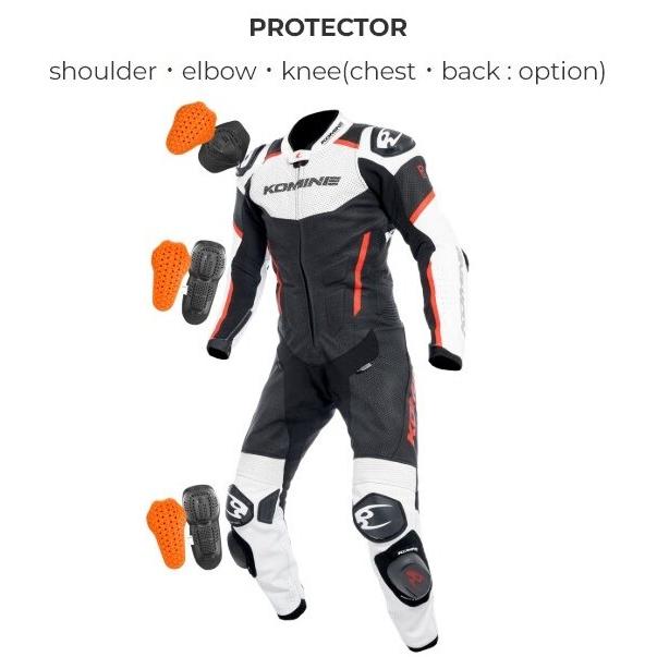 コミネ（Komine） S-56 レーシングレザースーツ サイズ：M レーシング
