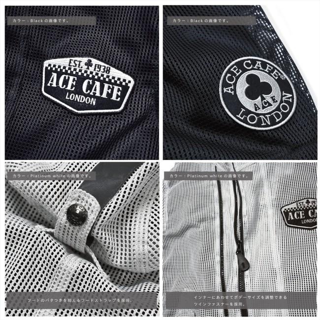 ACE CAFE LONDON エースカフェロンドン See-through Mesh Jacket [シースルーメッシュジャケット] サイズ：M メッシュジャケット ジャケット アパレルの画像