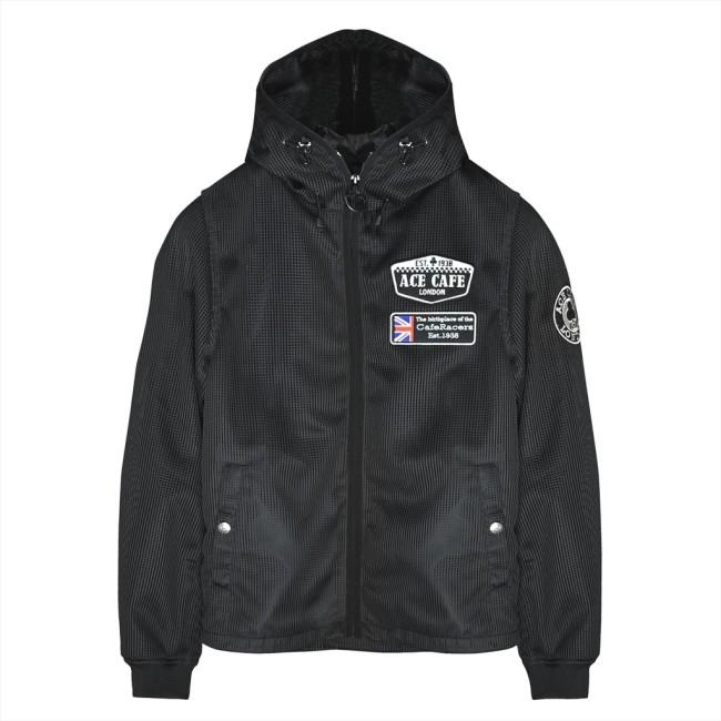 ACE CAFE LONDON エースカフェロンドン See-through Mesh Jacket [シースルーメッシュジャケット] サイズ：L メッシュジャケット ジャケット アパレルの画像