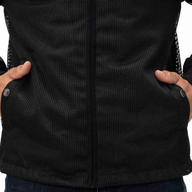 ACE CAFE LONDON - はやりっ児喫茶店英国の首都 See-through Mesh Jacket [シースルーメッシュジャケット] 大いさ：L メッシュ上衣 上衣 御召しもの