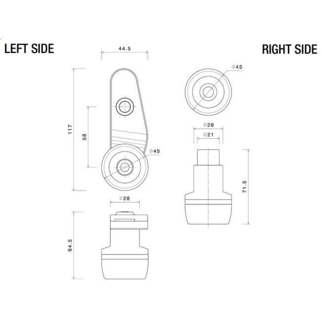 rizoma リゾマ Side sliders kit カラー：ブラック S 1000 RR BMW エンジンスライダー・フレームスライダー フレーム | rizoma | 03