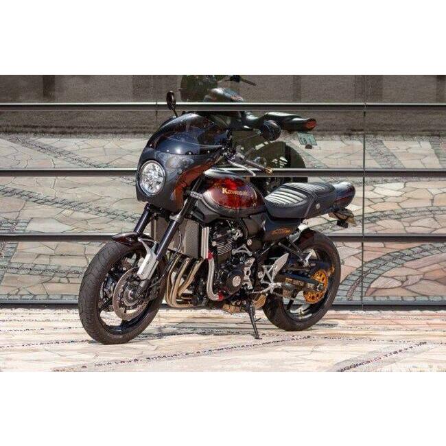 ARCHI アーキ ビレット・ハニカム スプロケットカバー カラー：マットコークブラック Z900RS CAFE KAWASAKI カワサキ 外装_10