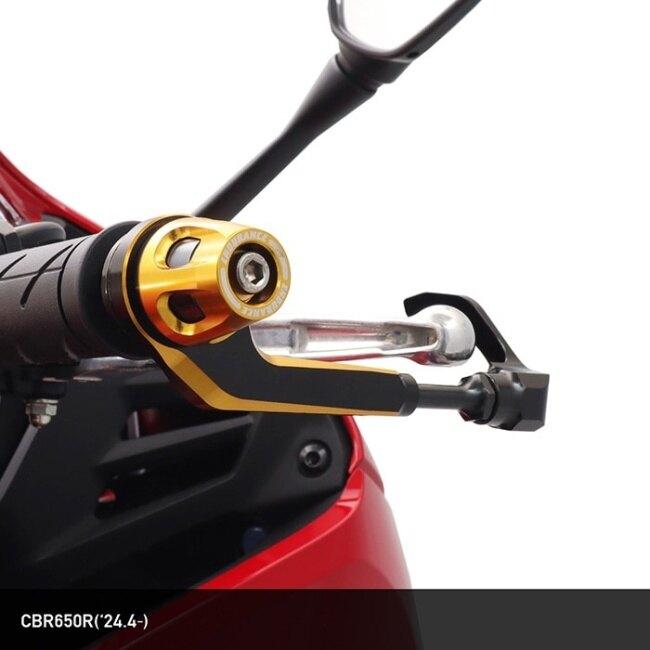 ENDURANCE エンデュランス ホンダ系 組み合わせレバーガード＋バーエンドセット バーエンドアウターカラー：シルバー / レバーガードボディカラー：ブルーの画像