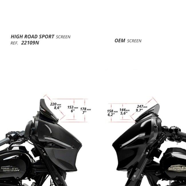 Puig プーチ ハイロードスクリーン SPORT(HIGH-ROAD SPORT SCREEN) カラー：ダークスモーク STREET GLIDE FLHX HARLEY-DAVIDSON ハーレーダビッドソン 外装_7